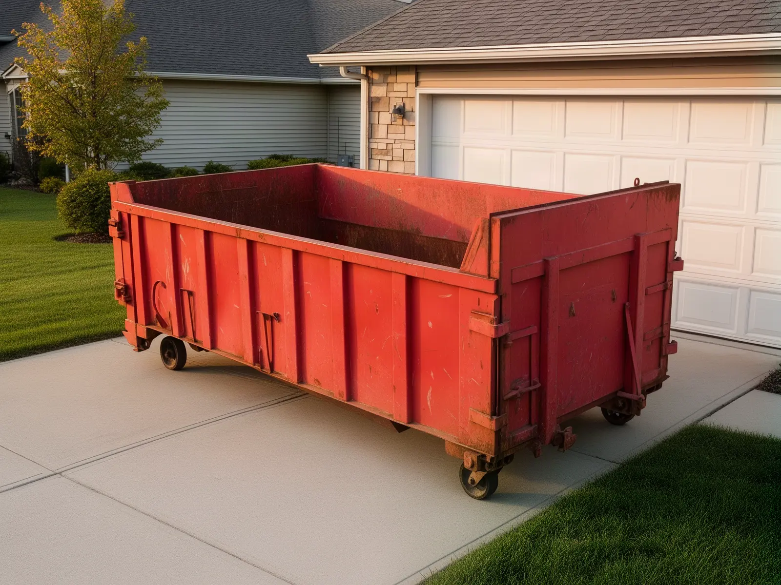 Roll-off dumpster from Lewis & Sons Container Rental in Huron, OH